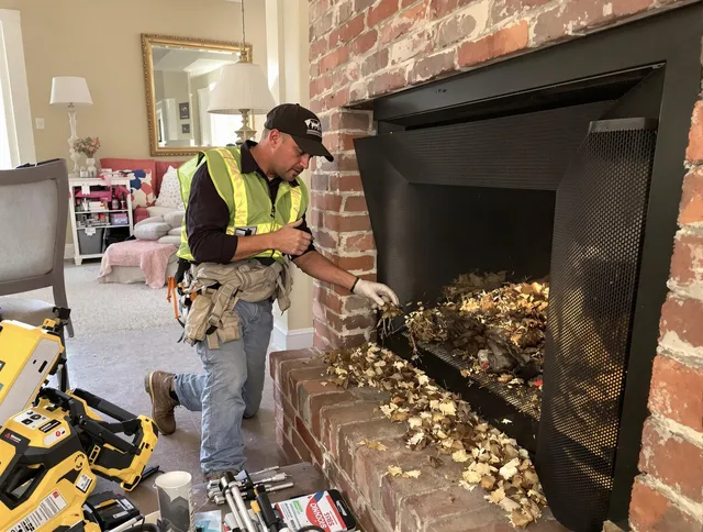 Safe screening installation by Waxhaw Chimney Sweep in Waxhaw, NC