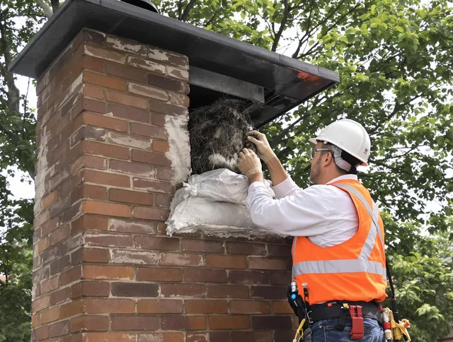 Humane removal of debris and animals by Waxhaw Chimney Sweep in Waxhaw, NC