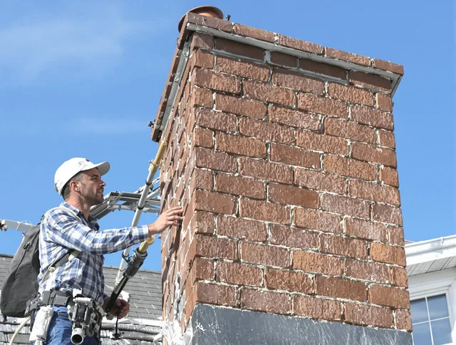 Brickwork for a chimney rebuild by Waxhaw Chimney Sweep in Waxhaw, NC