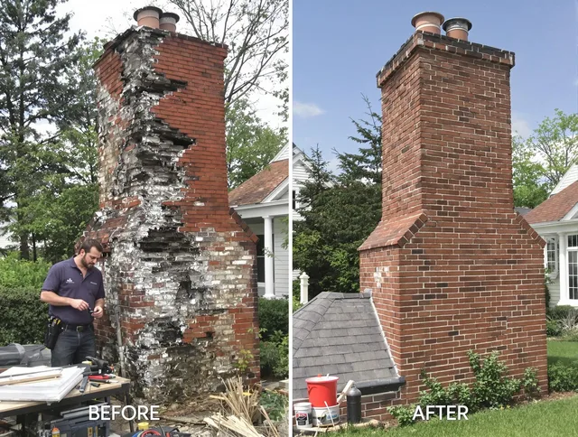 Waxhaw Chimney Sweep performing a full chimney restoration in Waxhaw, NC