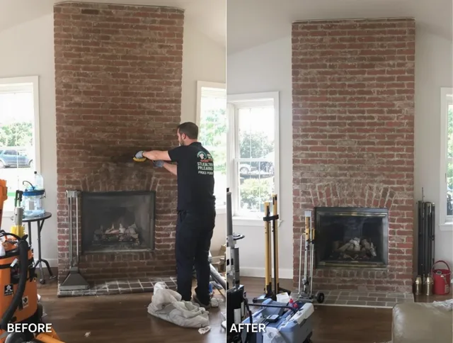 Finished chimney sweeping service by Waxhaw Chimney Sweep in Waxhaw, NC