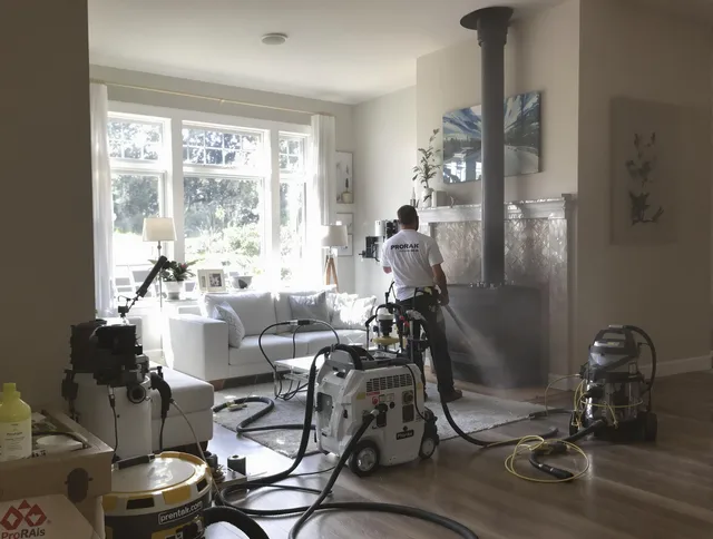 Soot removal service by Waxhaw Chimney Sweep for a fireplace in Waxhaw, NC